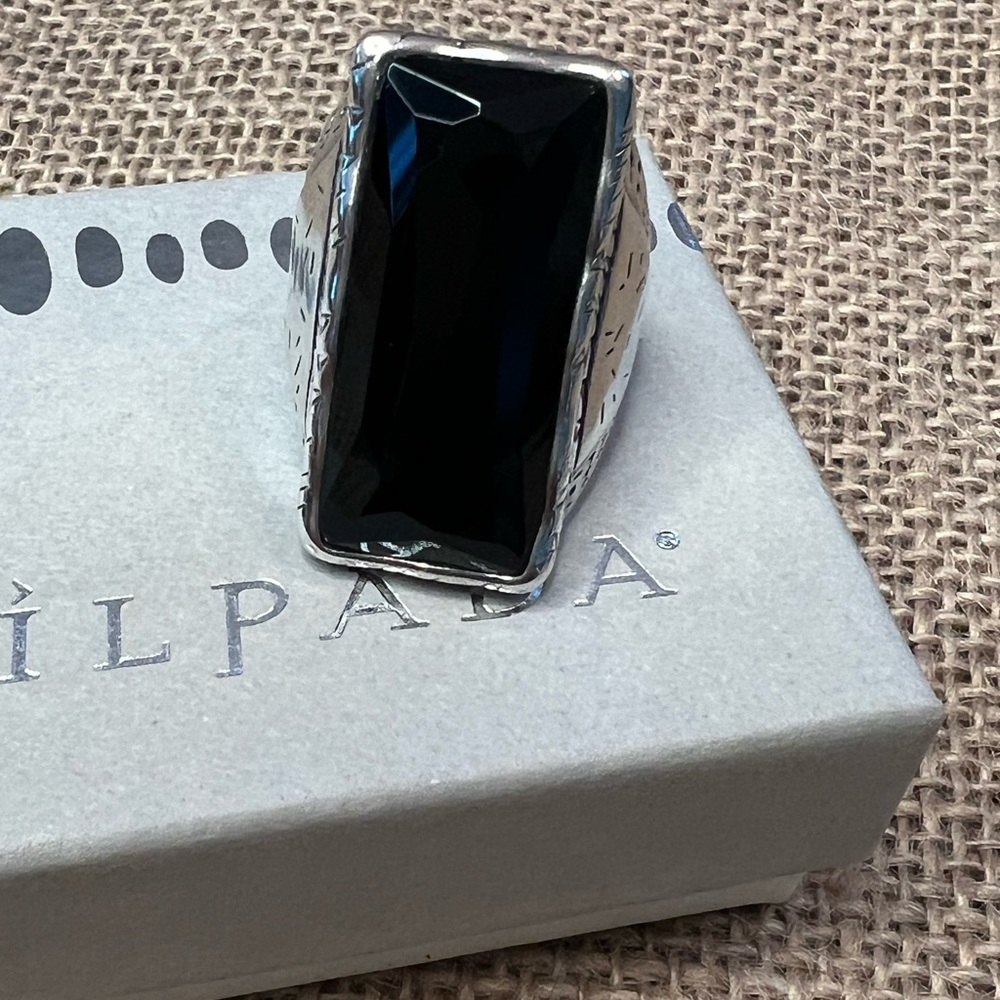 Gorgeous Silpada Bold Statement Ring Black Tie On… - image 5